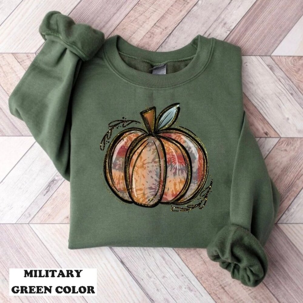 Pumpkin Jack-O-Lantern Retro Spooky Season Halloween Pumpkin Sweatshirt